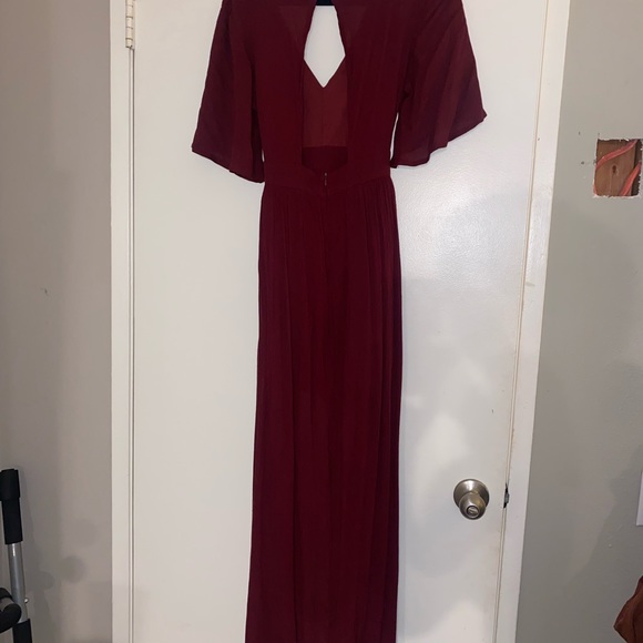 Burgundy romper dress - Picture 4 of 4